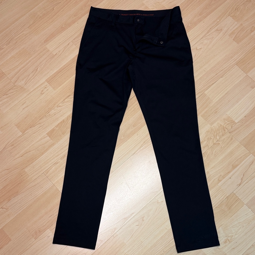 Rhone Performance Black Chinos